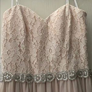 David’s bridal bridesmaids dress(strapless)